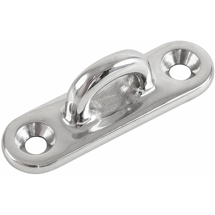 Серьга с овальной крепежной пластиной 80 мм нерж (10005805)